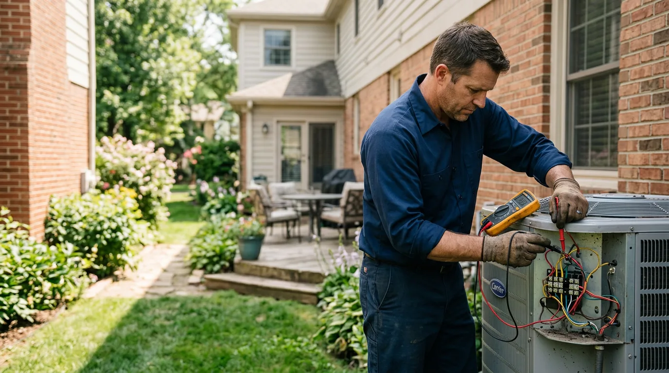 HVAC technician working near Isaban, WV